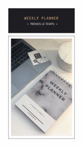 Weekly Planner : Prends le temps